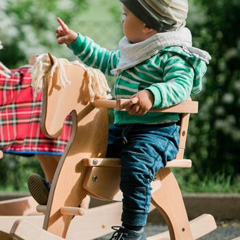 Kinderspielzeug Holz-Schaukelpferd