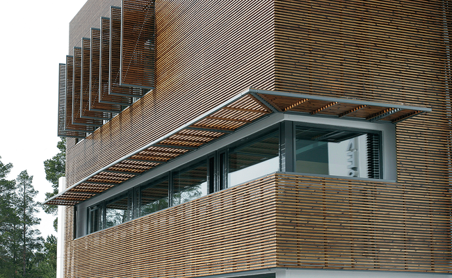 Lunawood Thermoholz-Fassade modern