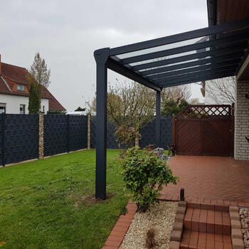 Terrassendach schwarz