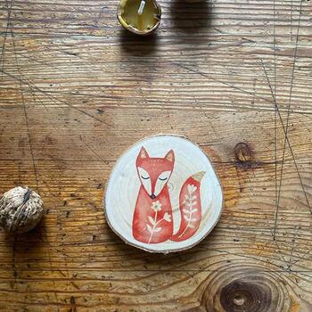 Holz-Wandbild Fuchs