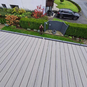Terrassendach grau & dunkelgrau
